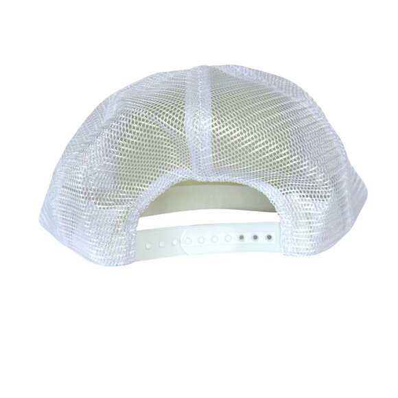 Lady Luck Casino Trucker Hat Downtown Las Vegas Vintage 1990s White Mesh Cap - Picture 5 of 8